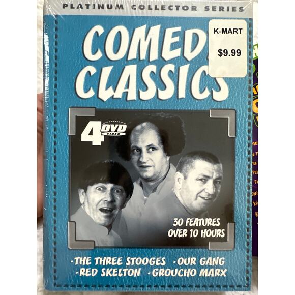 3 DVD set of THE THREE STOOGES , each 1 has 2 cds each. One is new Still Sealed - Picture 2 of 10